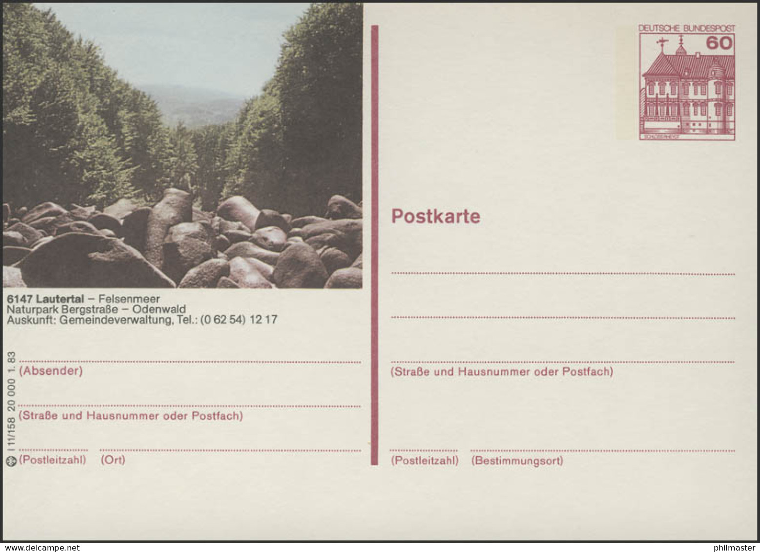 P138-l11/158 - 6147 Lautertal/Odenwald, Felsenmeer ** - Bildpostkarten - Ungebraucht