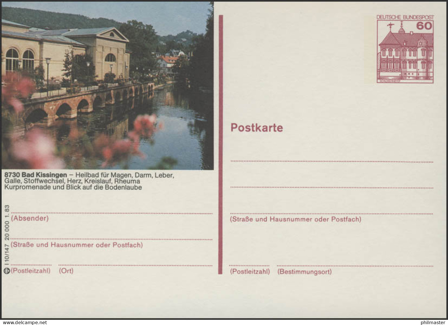 P138-l10/147 - 8730 Bad Kissingen, Kurpromenade ** - Illustrated Postcards - Mint