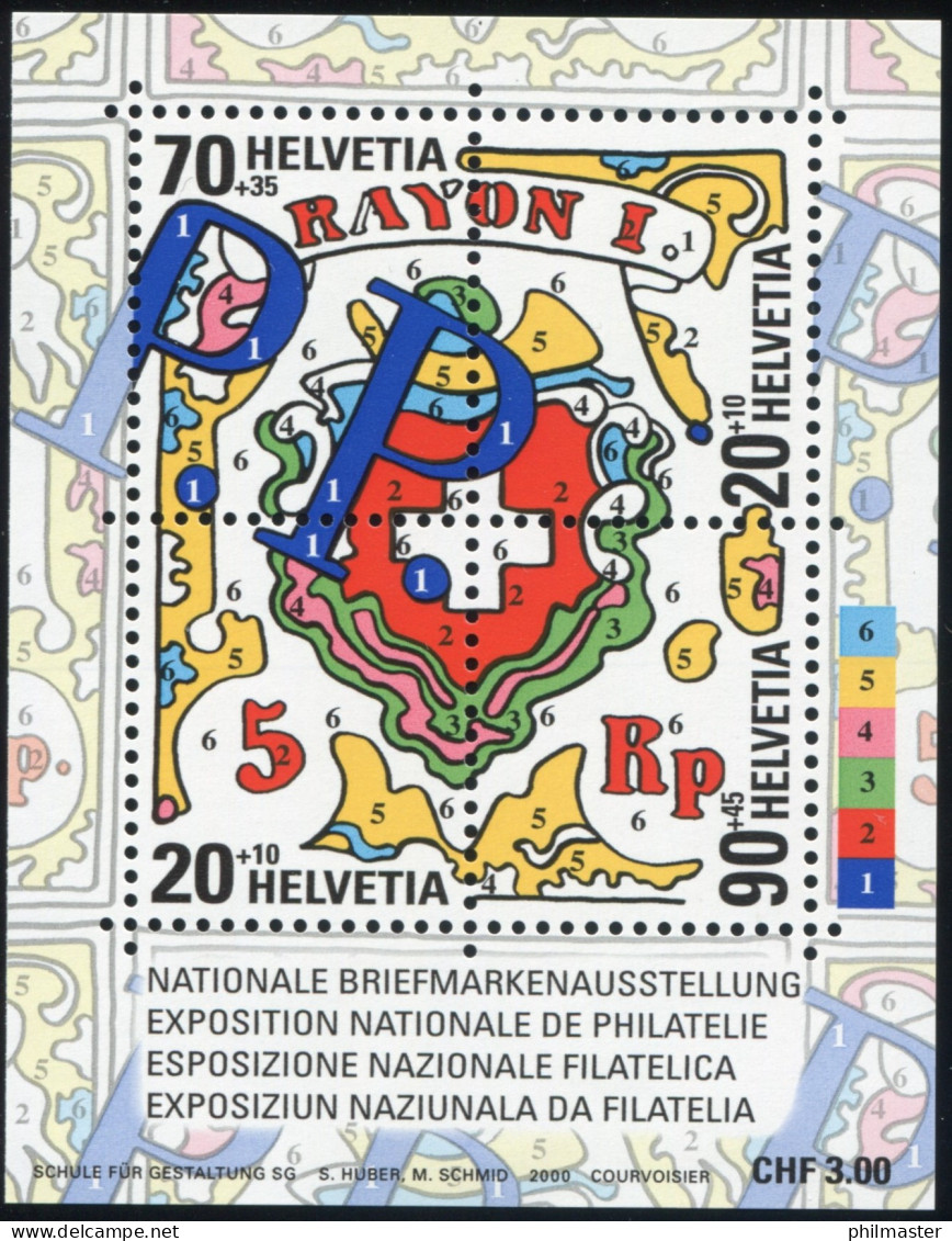 Schweiz Block 30 Briefmarkenausstellung NABA St. Gallen, Postfrisch ** - Sonstige & Ohne Zuordnung