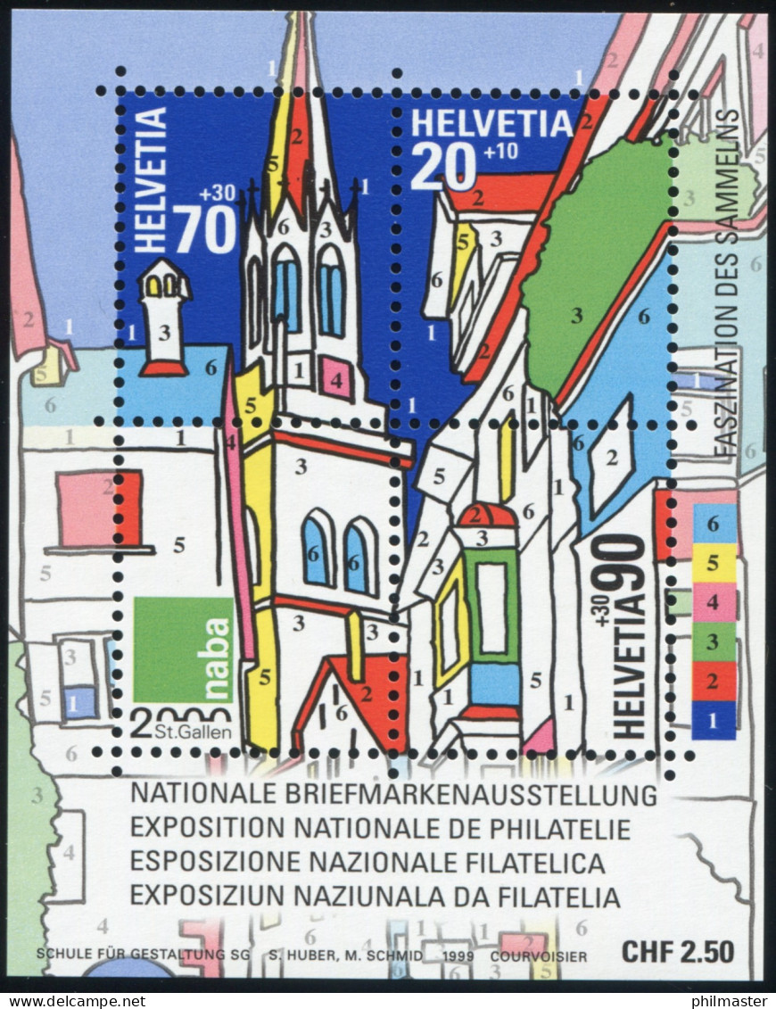 Schweiz Block 29 Briefmarkenausstellung NABA St. Gallen, Postfrisch ** - Other & Unclassified
