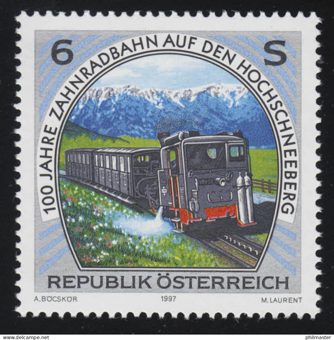 2223 Eisenbahnen 100 Jahre Zahnradbahn Auf Dem Hochschneeberg, 6 S, ** - Unused Stamps