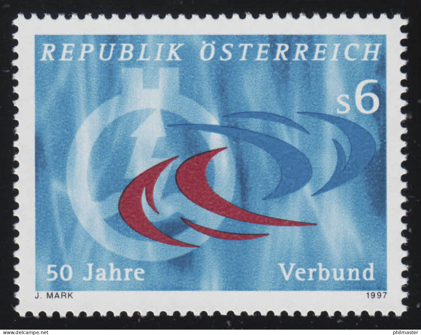 2214 50 Jahre Verbundkonzern, Symbolische Darstellung, 6 S, Postfrisch ** - Neufs