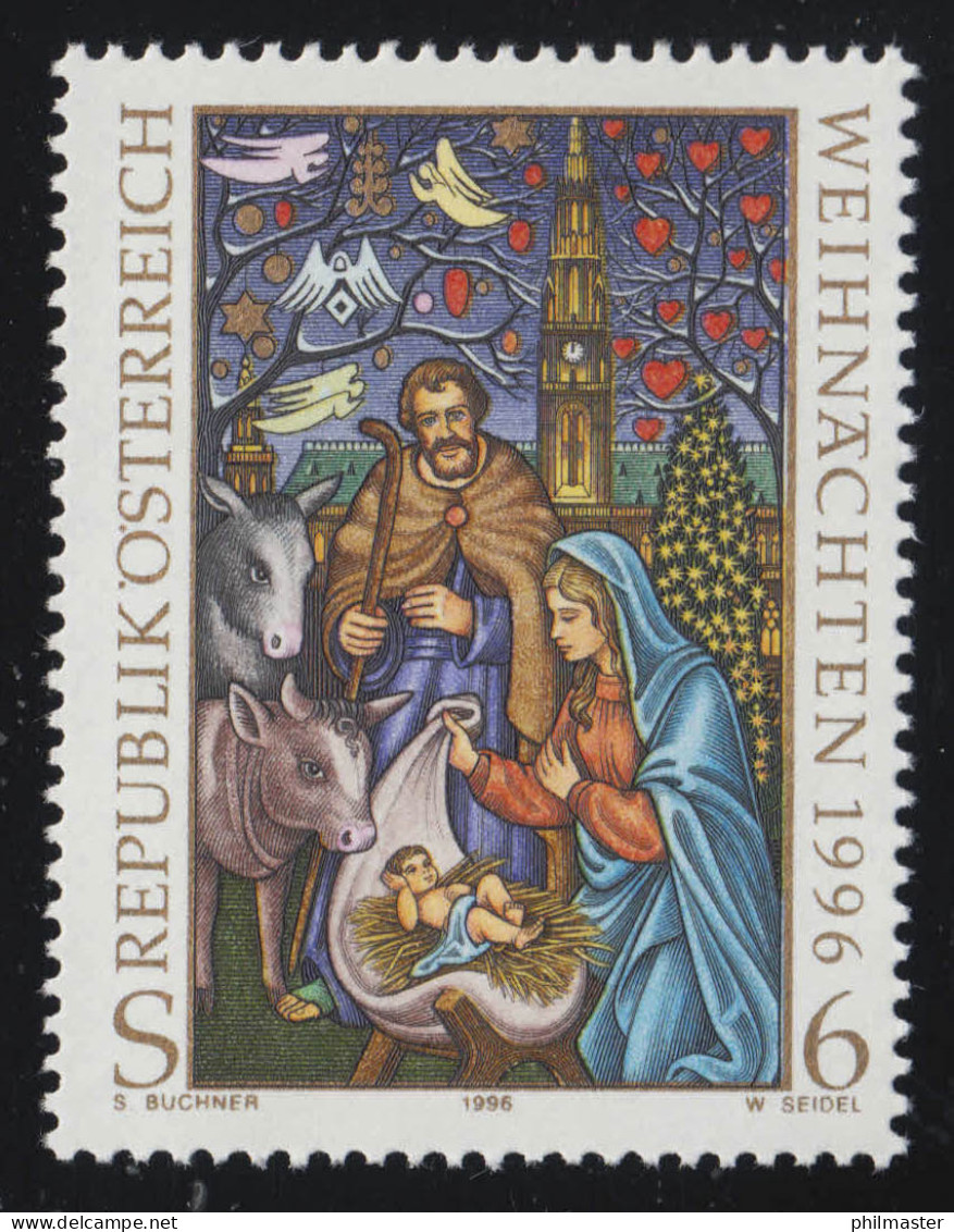 2207 Weihnachten: Weihnachtskrippe Vor Wiener Rathaus, 6 S, Postfrisch ** - Unused Stamps