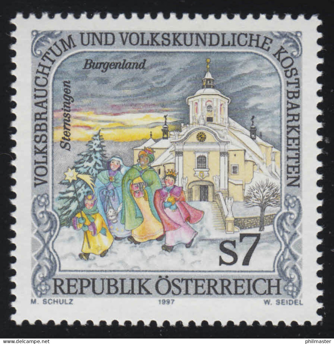 2208 Volksbrauchtum & Kostbarkeiten, Sternsinger Eisenstädter Bergkirche, 7 S ** - Ongebruikt