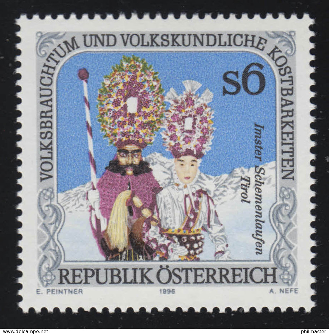 2177 Volksbrauchtum & Kostbarkeiten: Fasnachtsfiguren, 6 S, Postfrisch ** - Unused Stamps