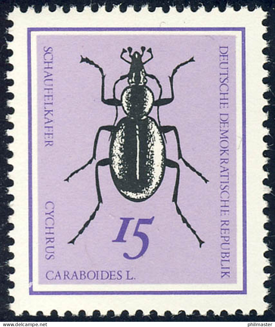 1412 Käfer Schaufellaufkäfer 15 Pf ** Postfrisch - Unused Stamps