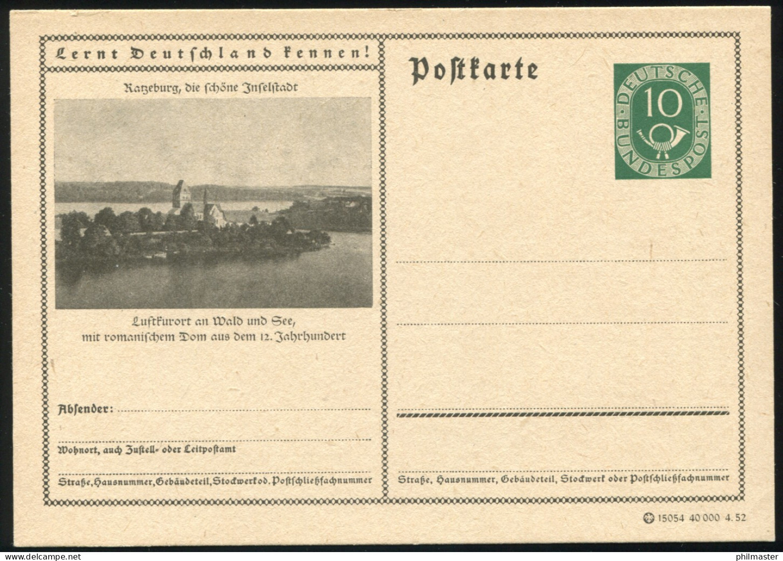 P016I-007 Ratzeburg, Die Schöne Inselstadt ** - Illustrated Postcards - Mint