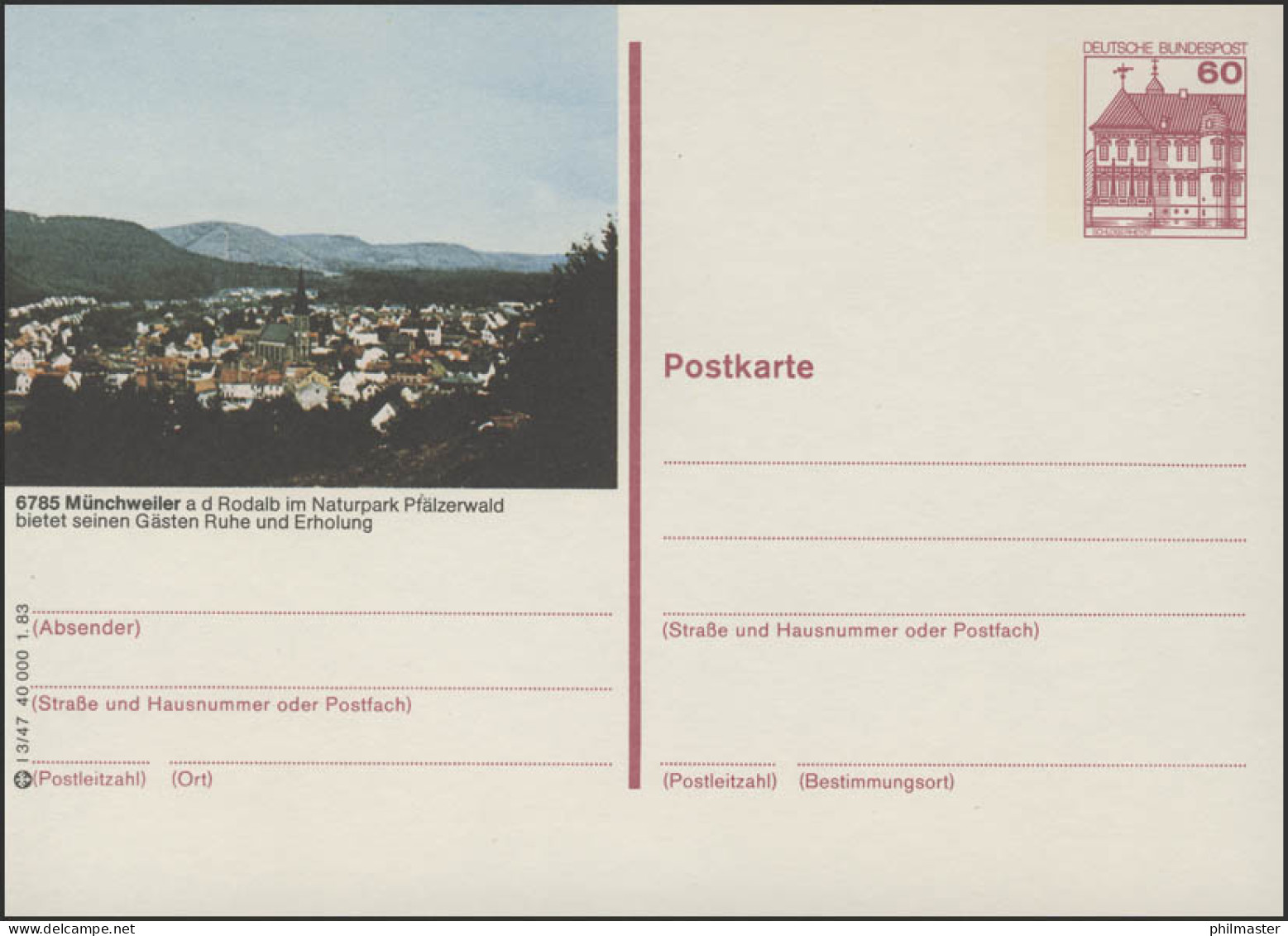 P138-l3/047 - 6785 Münchweiler/Rodalb, Ortsansicht ** - Postales Ilustrados - Nuevos