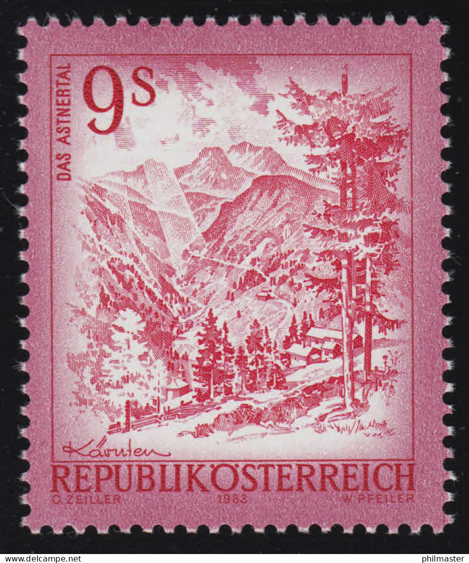 1730 Freimarke: Schönes Österreich, Asten /Kärnten, 9 S, Postfrisch ** - Unused Stamps