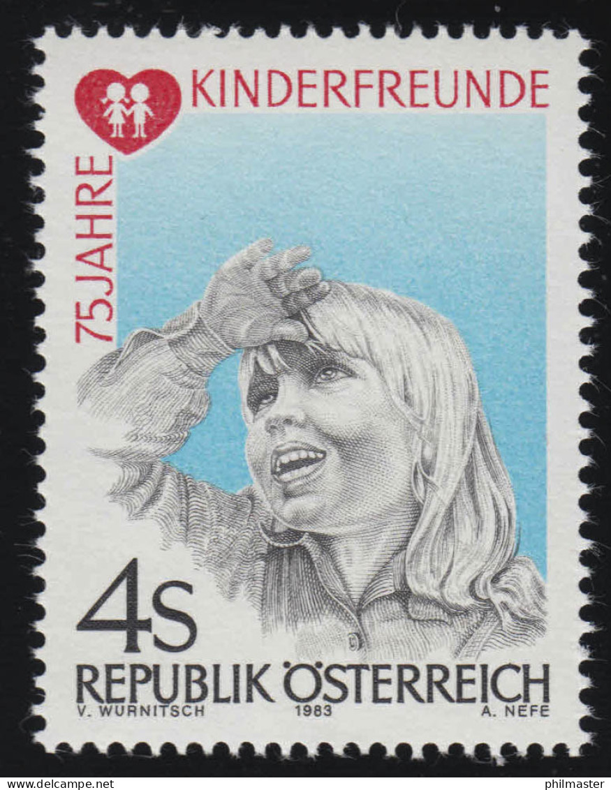 1732 75 Jahre Kinderfreunde, Mädchen, 4 S, Postfrisch ** - Unused Stamps