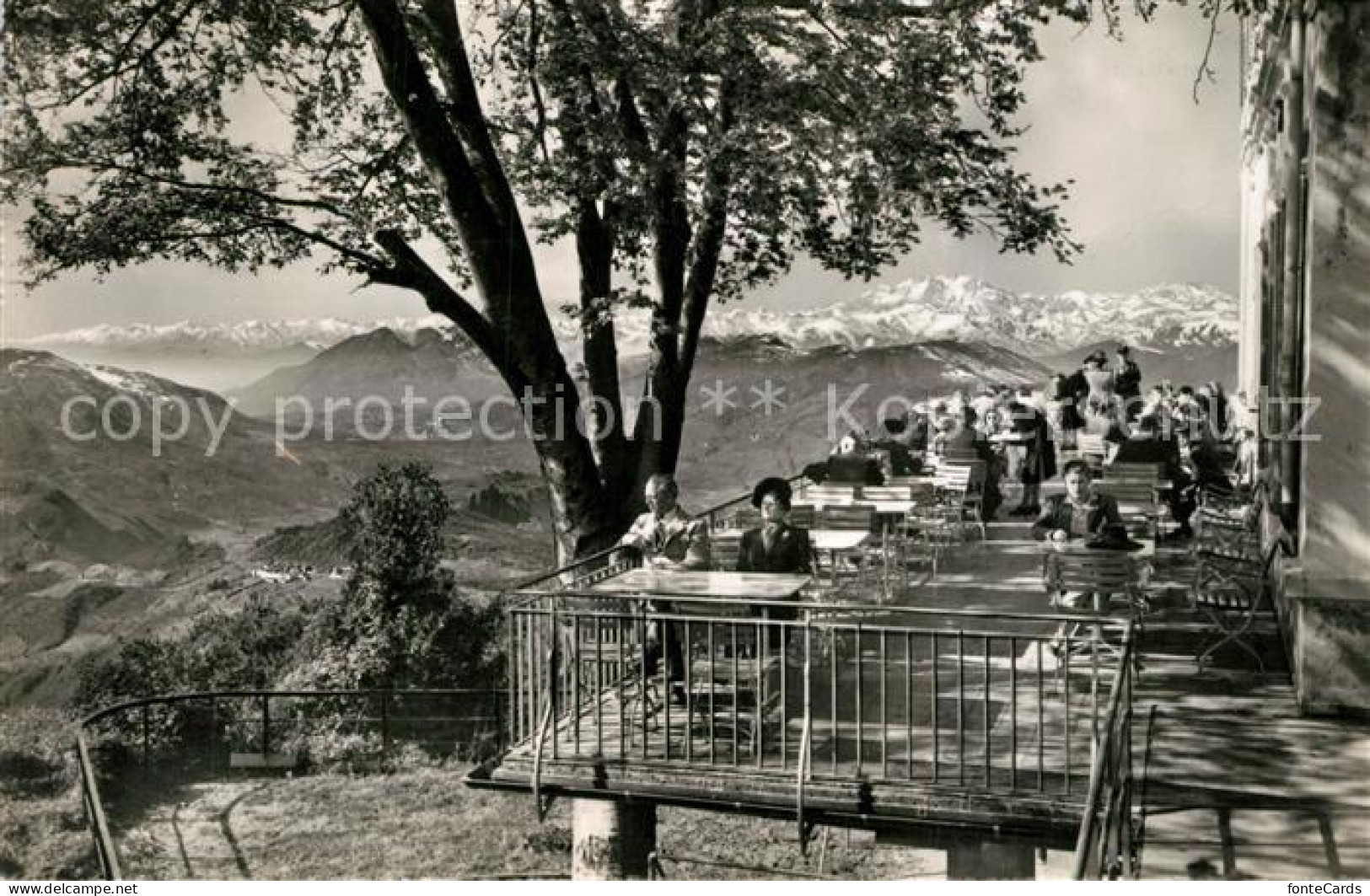 13192070 Lugano Lago Di Lugano San Salvatore Terrazza Dell Albergo Vetta Lugano  - Autres & Non Classés