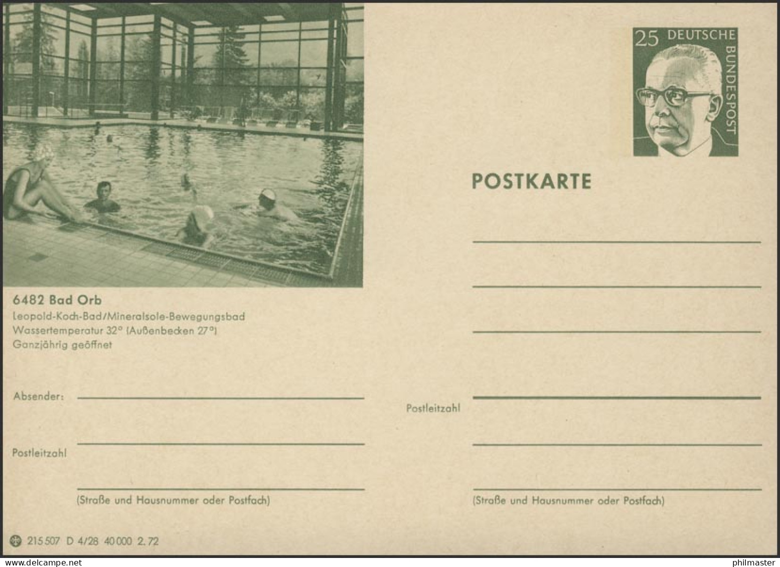 P107-D04/028 6482 Bad Orb, Leopold-Koch-Bad ** - Postales Ilustrados - Nuevos