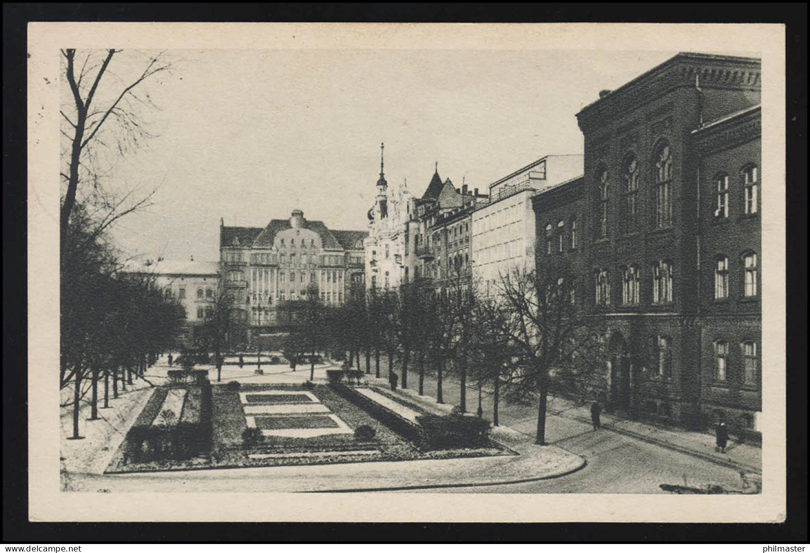Foto AK Weltzinplatz BROMBERG Bydgoszcz (Polen), Feldpost Wehrmacht Heer, 7.7.40 - Other & Unclassified