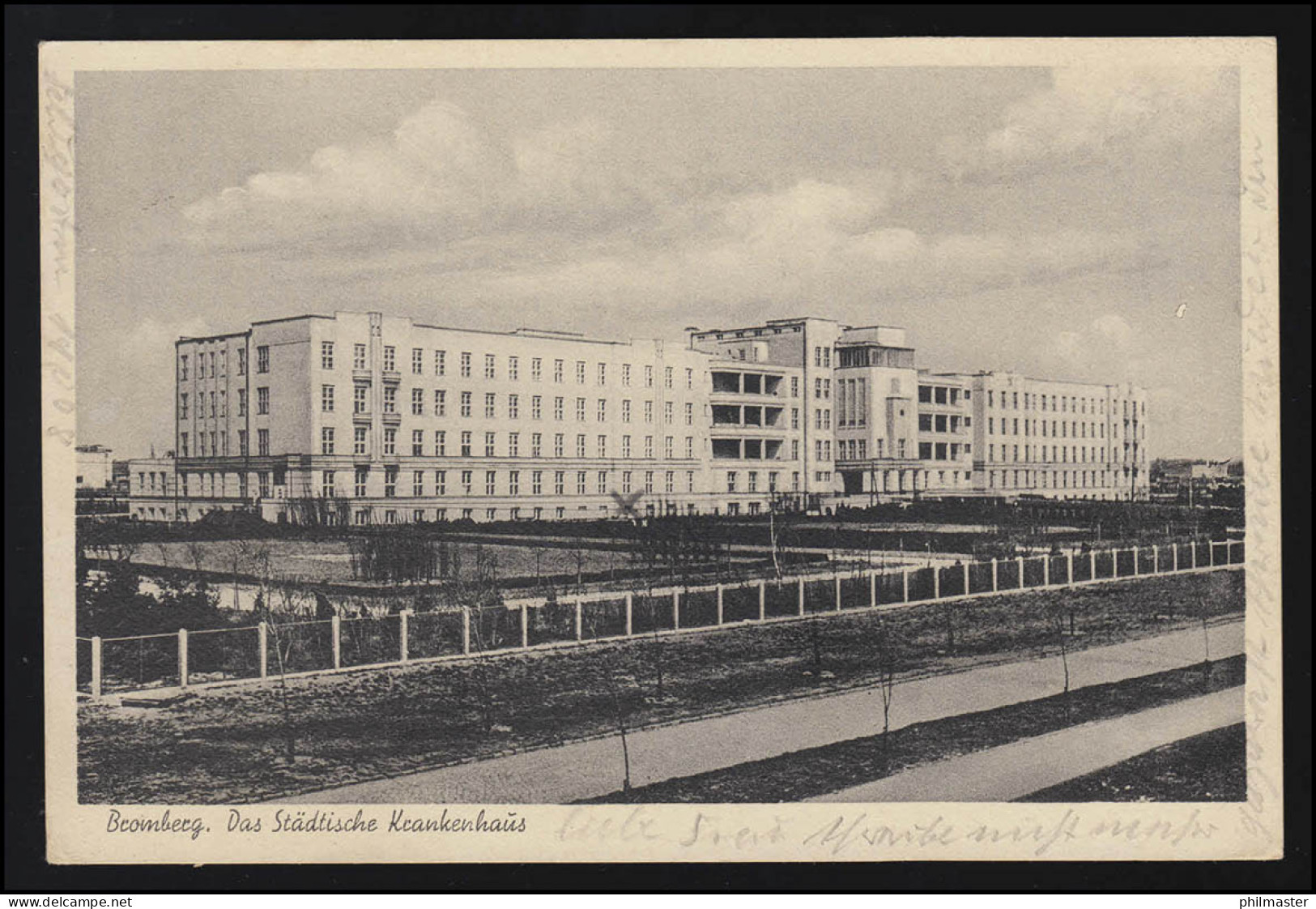 Foto AK Städtisches Krankenhaus BROMBERG Feldpost Reserve Lazarett, 24.7.1940 - Andere & Zonder Classificatie