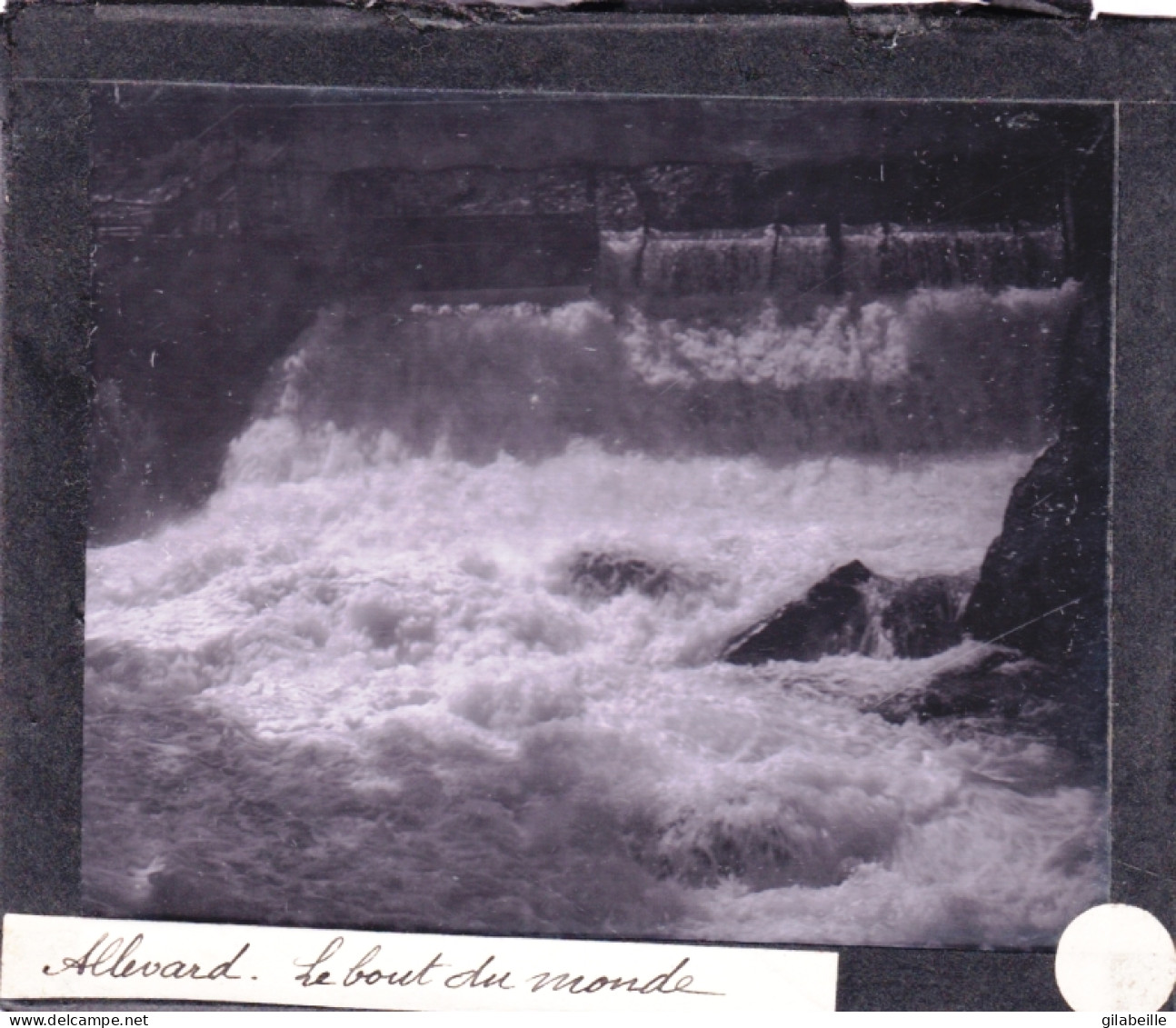 PLAQUE DE VERRE -  Photo -38 - Isere - ALLEVARD - Le Bout Du Monde - Année1890 - Glasplaten