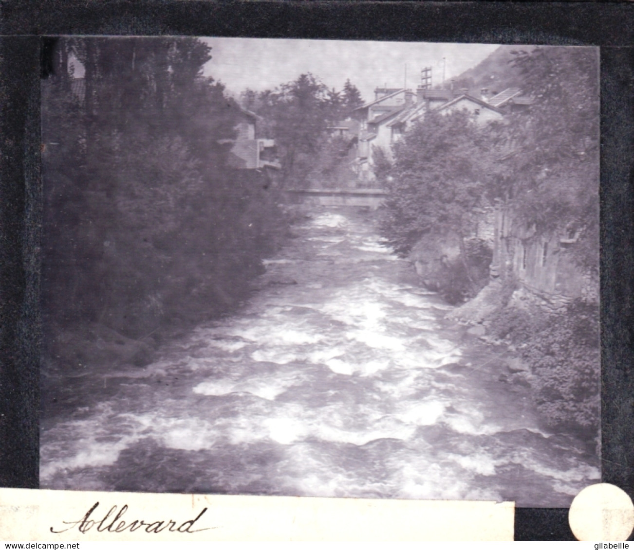 PLAQUE DE VERRE -  Photo  -38 - Isere - ALLEVARD - Année1890 - Glasplaten