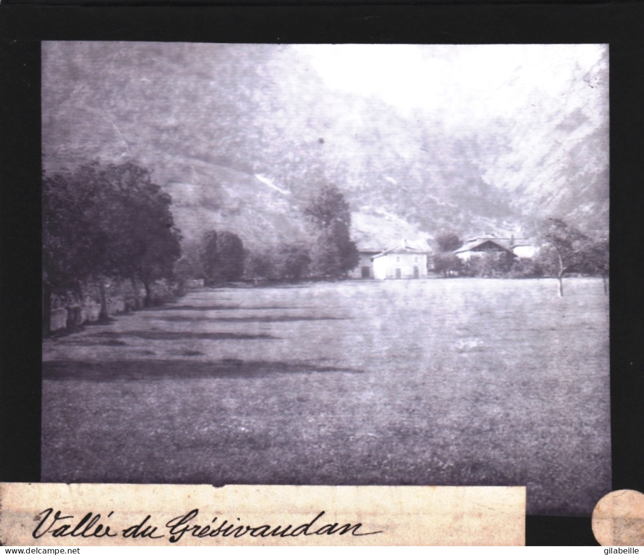 PLAQUE DE VERRE -  Photo  - 38 - Isere - Vallée De GRESIVAUDAN -  Année 1890 - Glasdias