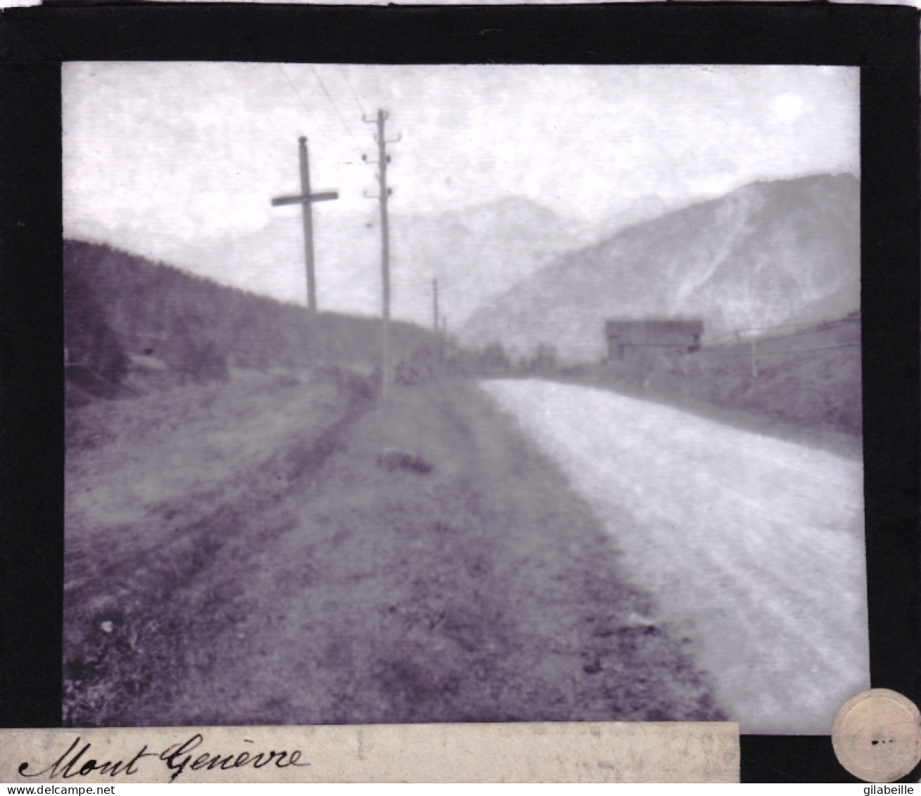 PLAQUE DE VERRE -  Photo  - 05 - Hautes Alpes - Montgenèvre-  Année 1890 - Glass Slides