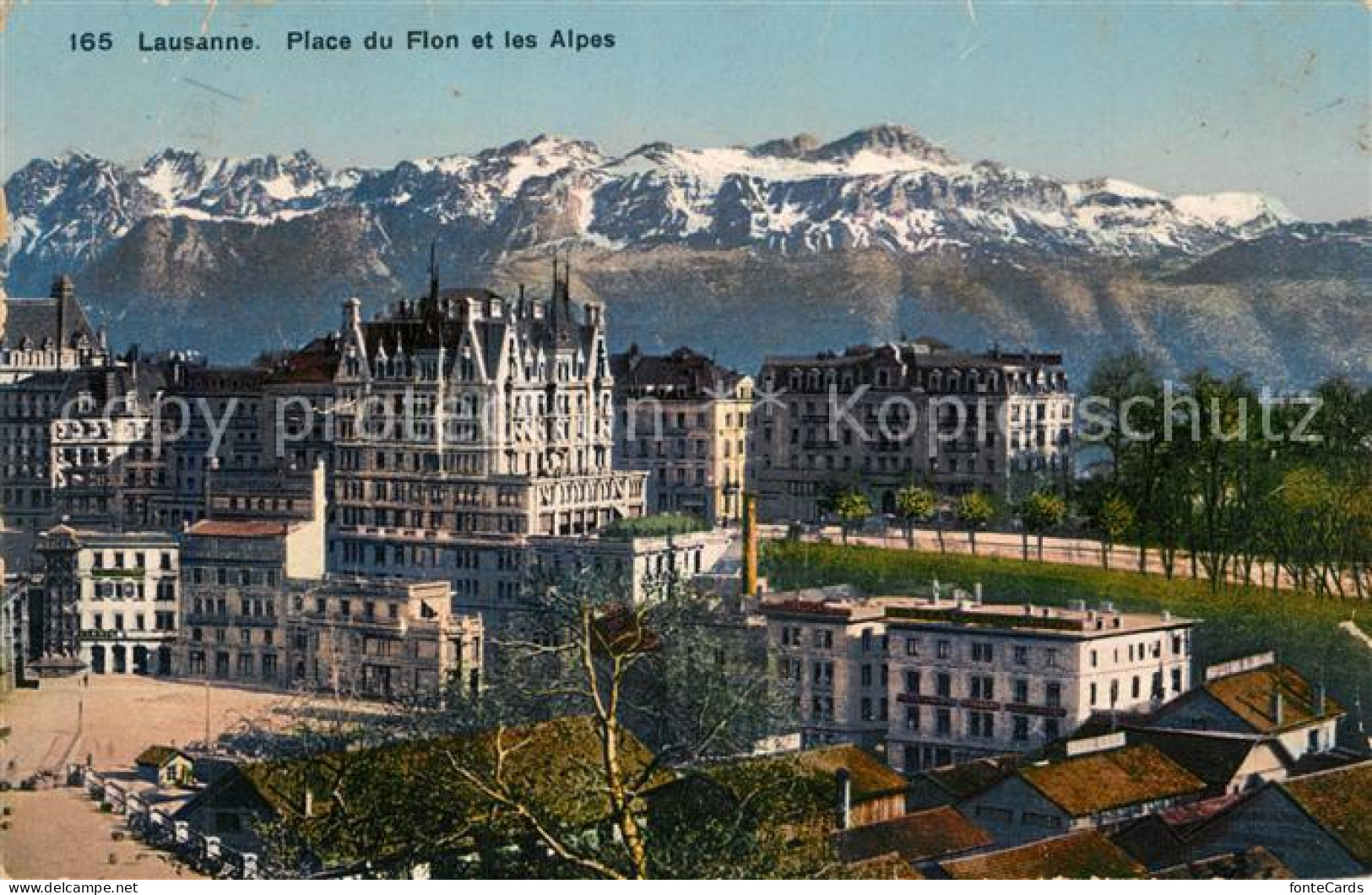 13192002 Lausanne VD Place Du Flon Et Les Alpes Lausanne VD - Other & Unclassified