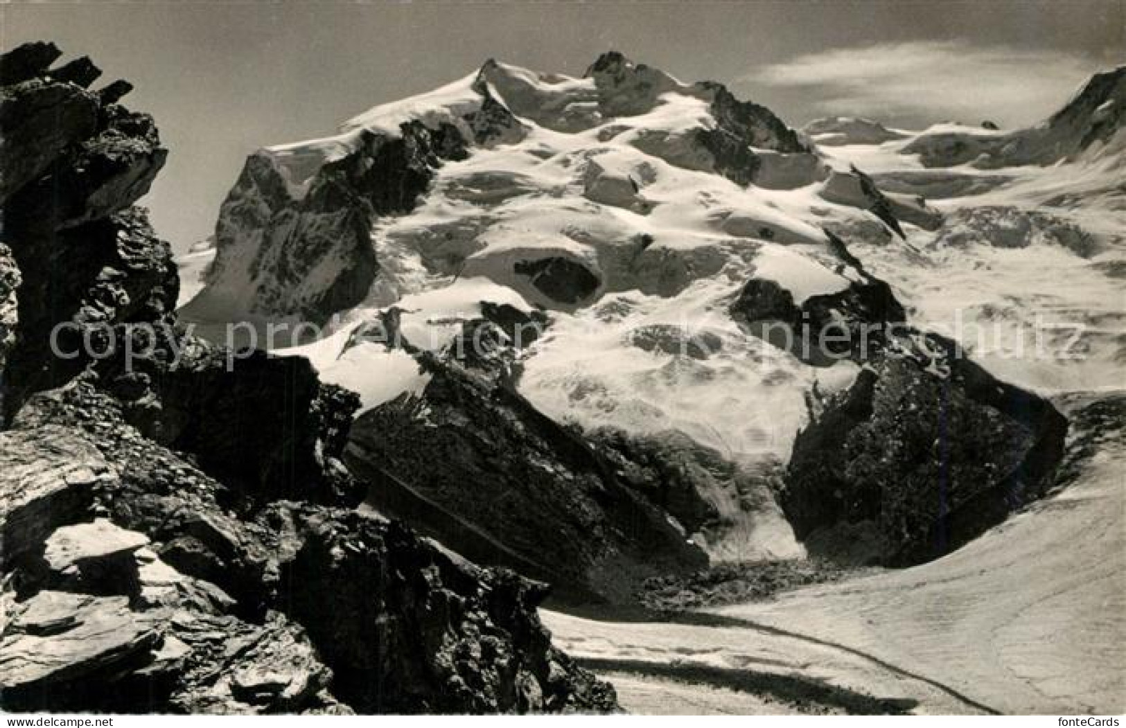 13191970 Gornergrat Zermatt Mit Blick Auf Monterosa Gornergrat Zermatt - Autres & Non Classés