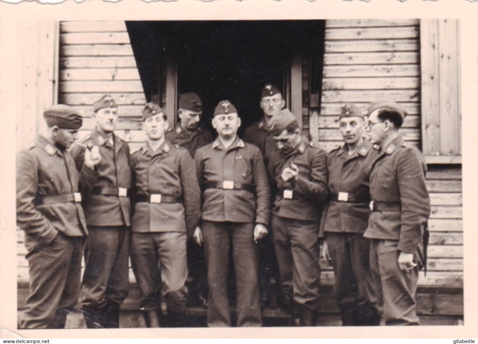 Photo Originale - 1941 - Guerre 1939/45  - Pres De BREME - Construction D'un Camp - Guerra, Militari