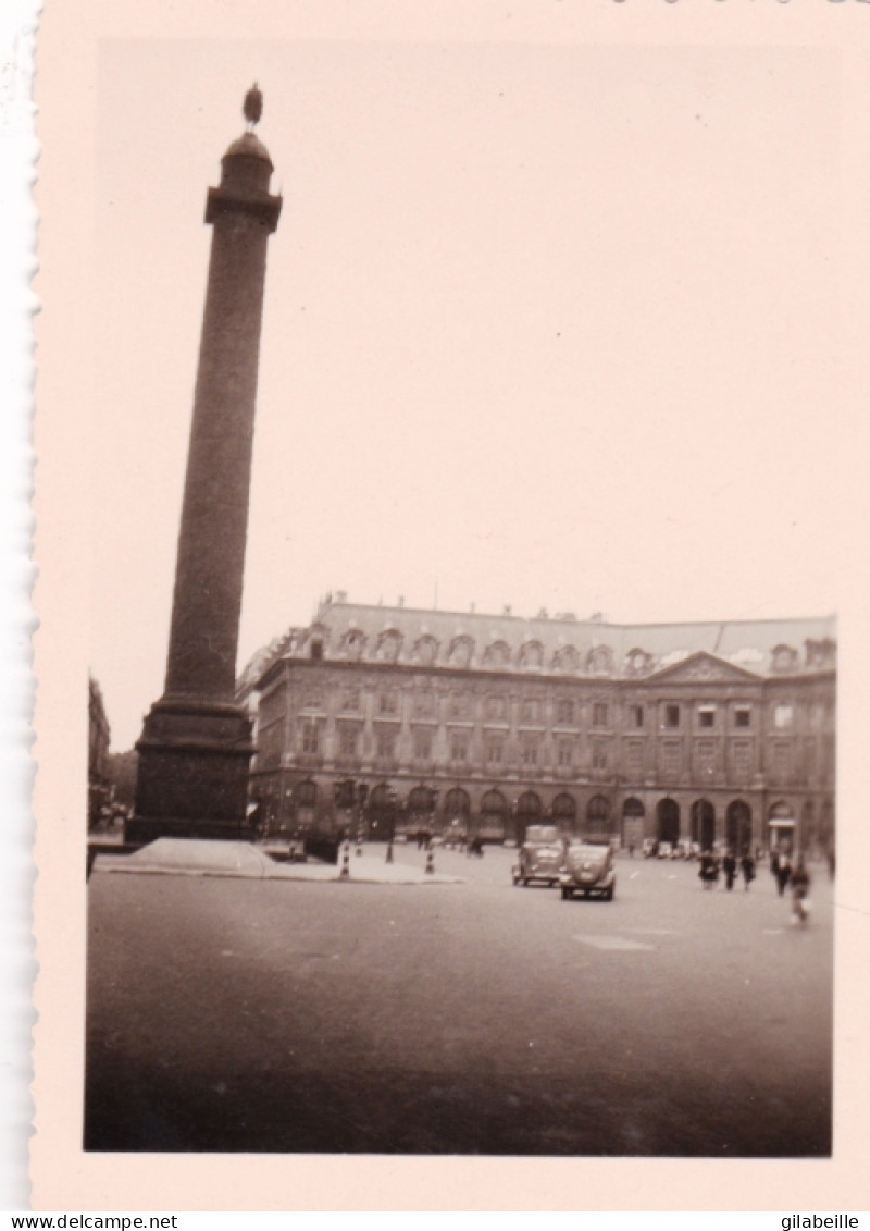 Photo Originale - 1941 - Guerre 1939/45 - PARIS Sous L'occupation Allemande - Place Vendome - Guerra, Militari