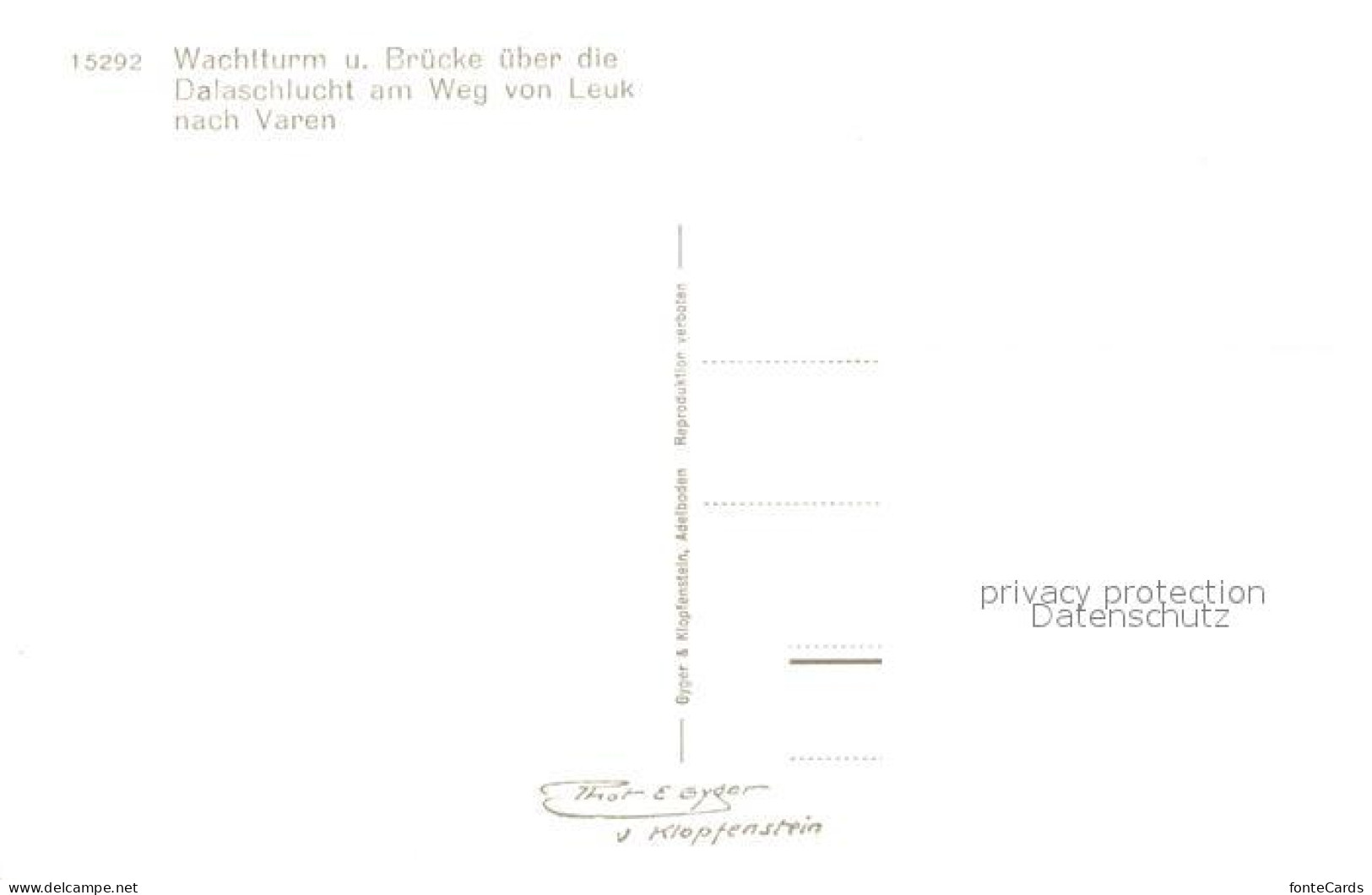 13191951 Leuk VS Wachtturm Und Bruecke Ueber Die Dalaschlucht Leuk VS - Autres & Non Classés