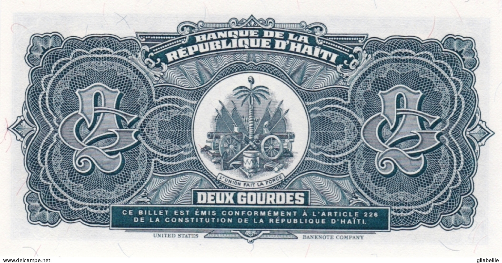 HAÏTI  - Billet 2 Gourdes -  Emission De 1990  ***** BILLET NEUF ***** - Haïti