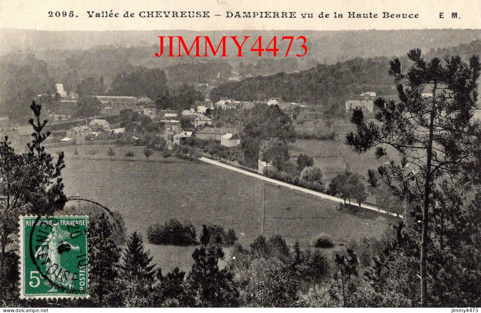 CPA - Vallée De CHEVREUSE En 1910 - DAMPIERRE Vu De La Haute Beauce - N° 2095 - Phot-édit. - E. Malcuit Paris - Dampierre En Yvelines