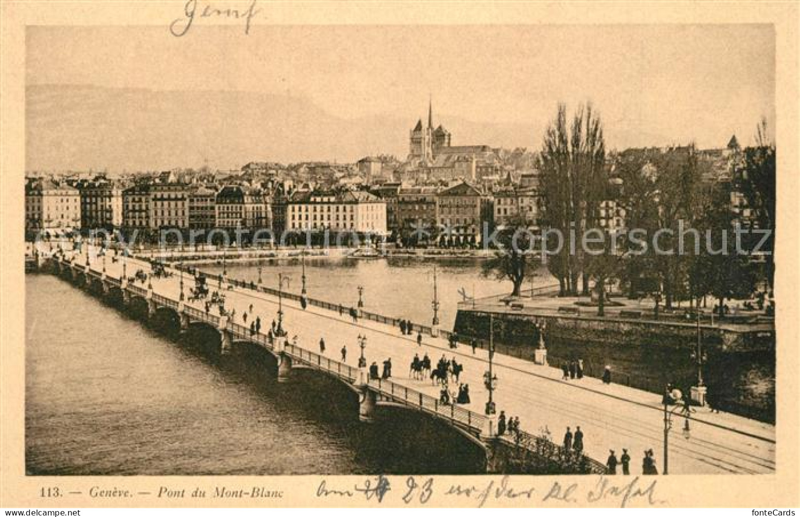 13191892 Geneve GE Pont Du Mont Blanc Geneve GE - Otros & Sin Clasificación