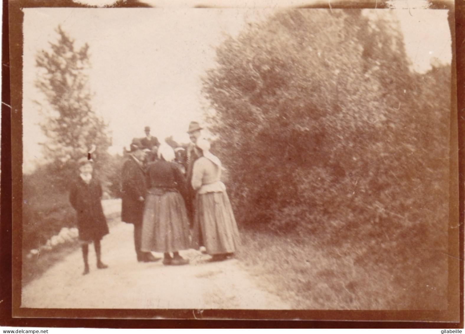 Photo Originale - Année 1905 - CAUZAC ( Lot Et Garonne ) Sur La Route Du Chateau -  Rare - Lugares