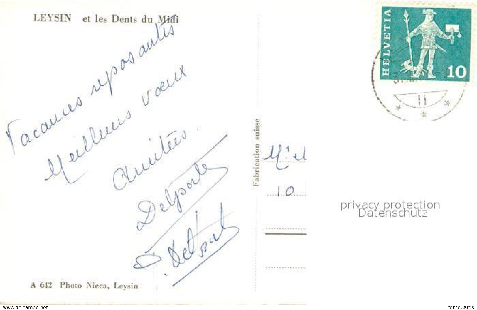 13191864 Leysin Dents Du Midi Winterlandschaft Leysin - Other & Unclassified