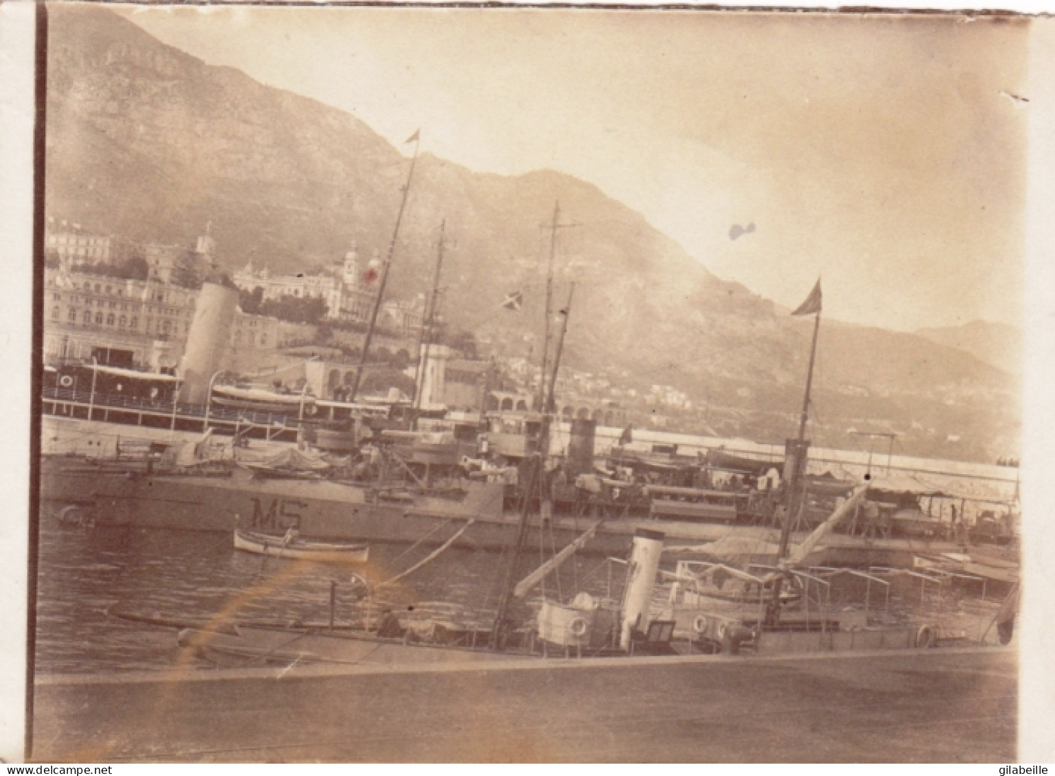 Photo Originale - Année 1907 - MONACO - Vue Du Port - Lugares