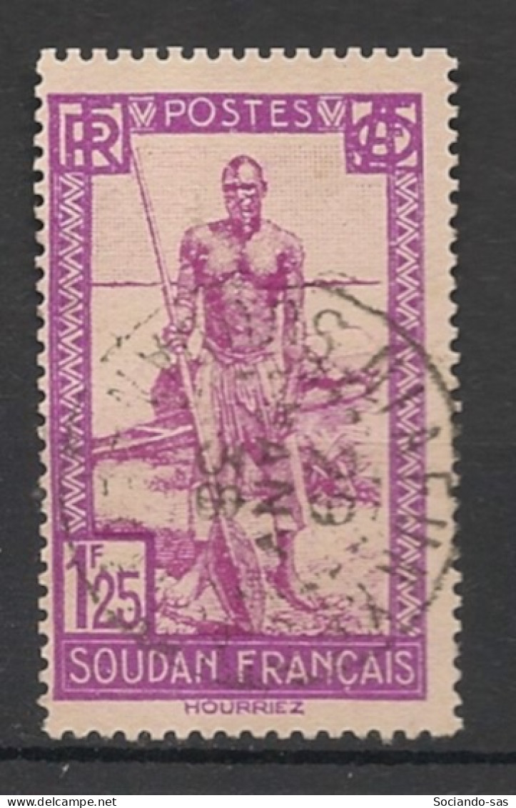 SOUDAN - 1931-38 - N°YT. 80 - Batelier 1f25 - Oblitéré / Used - Used Stamps