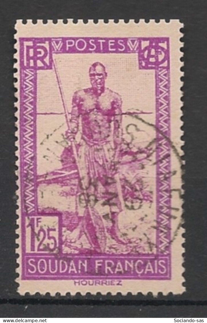 SOUDAN - 1931-38 - N°YT. 80 - Batelier 1f25 - Oblitéré / Used - Oblitérés