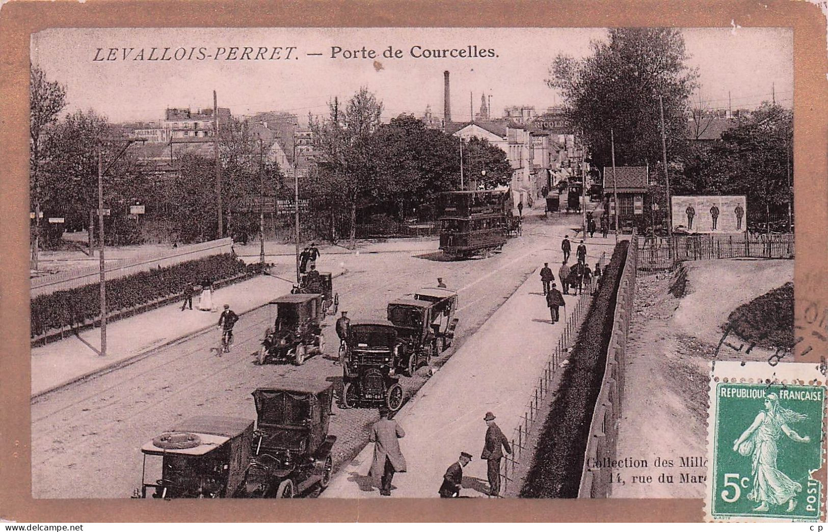 Levallois Perret  - Porte De Courcelles - Tramway -  CPA °J - Levallois Perret