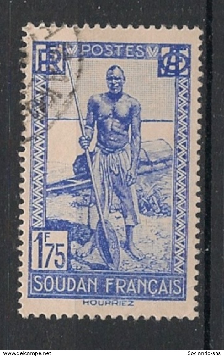 SOUDAN - 1931-38 - N°YT. 83 - Batelier 1f75 - Oblitéré / Used - Oblitérés