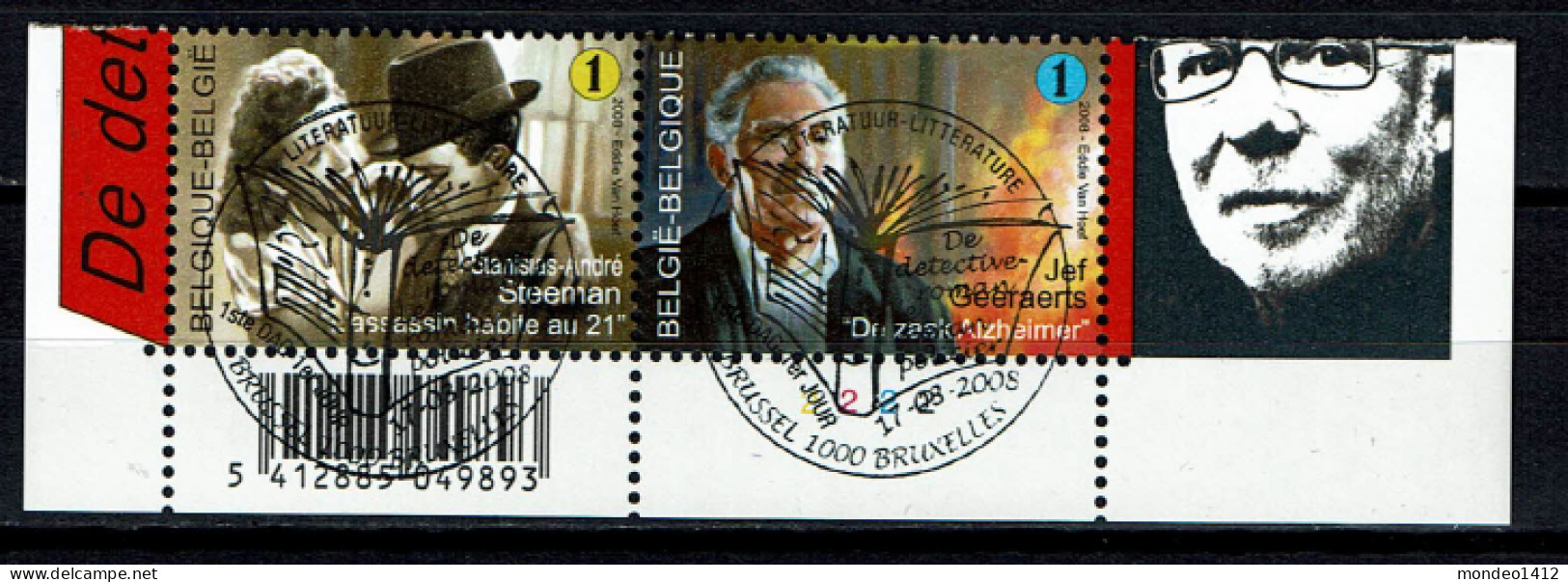 België OBP 3764/3765 - Literatuur Roman - Used Stamps