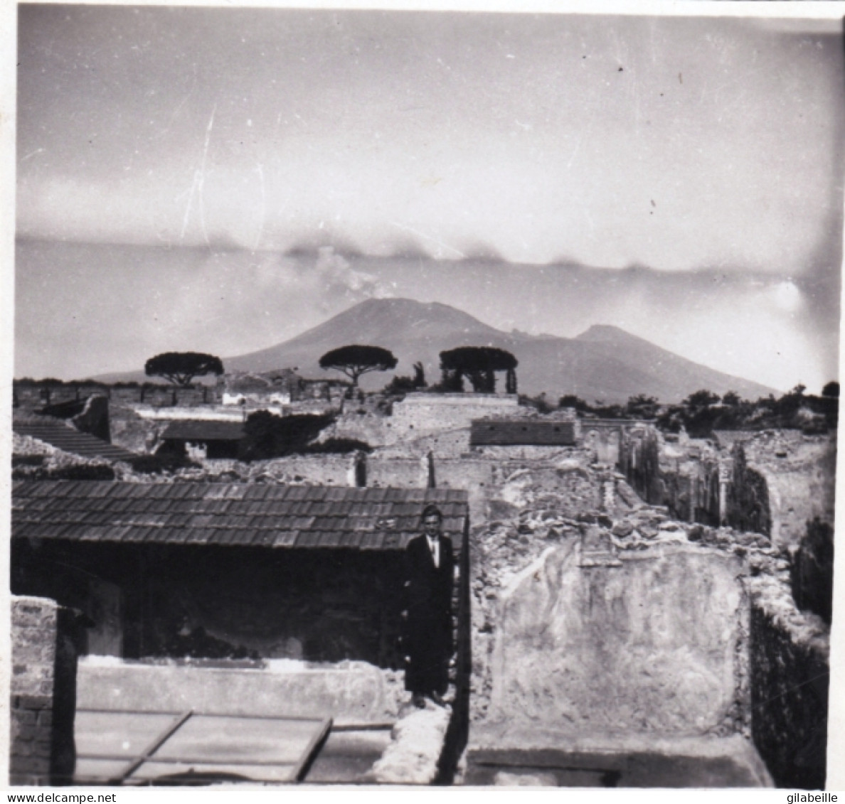 Photo Originale - Année 1930 -  POMPEI -  Villa Romaine - Places