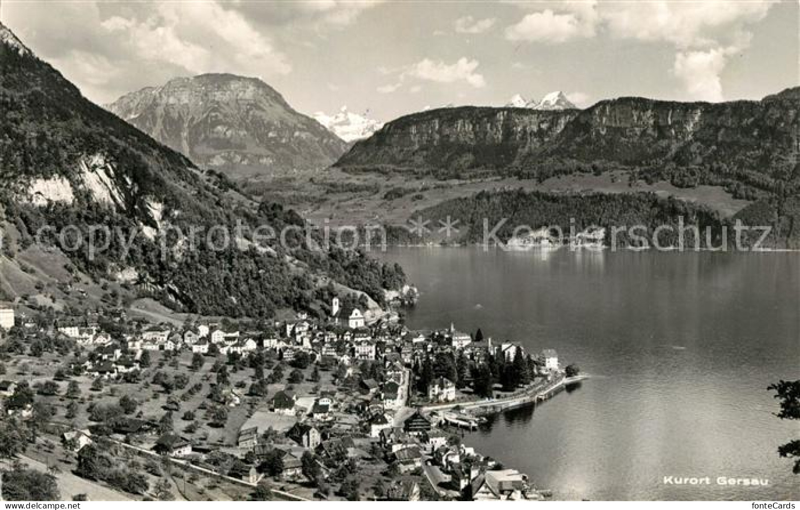 13191493 Gersau Vierwaldstaettersee Panorama Frohnalpstock Kaiserstock Rophaien  - Otros & Sin Clasificación