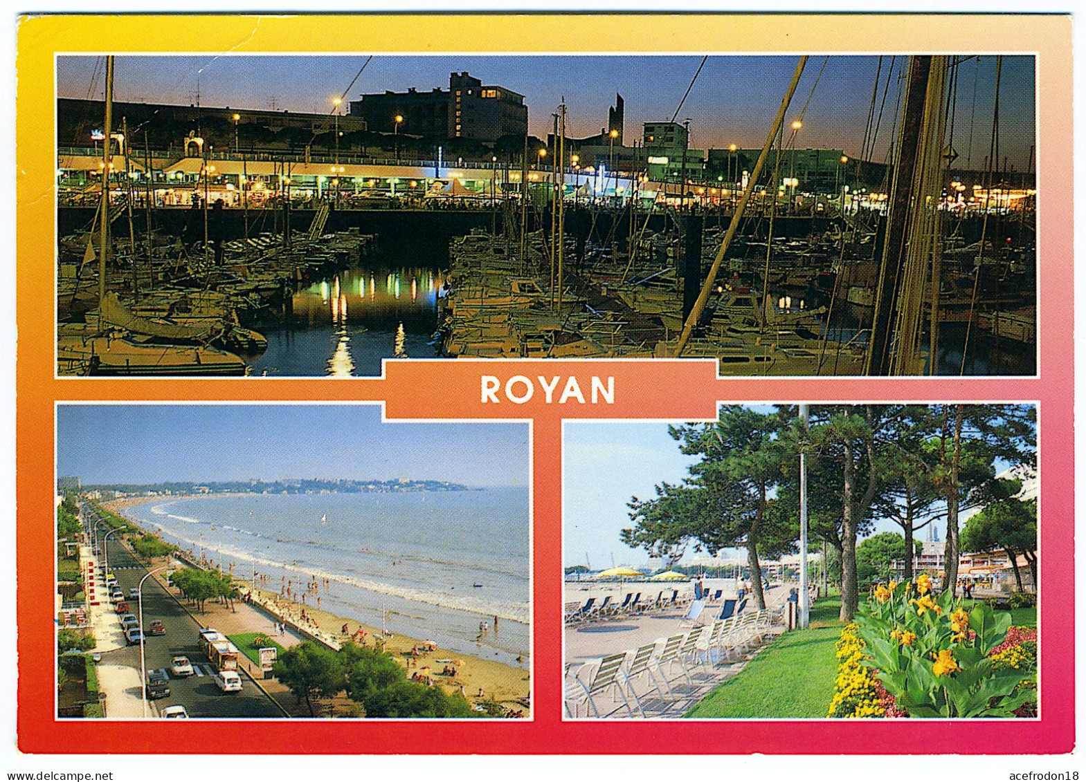 Royan - Le Port De Plaisance De Nuit - La Plage - Les Jardins - Royan