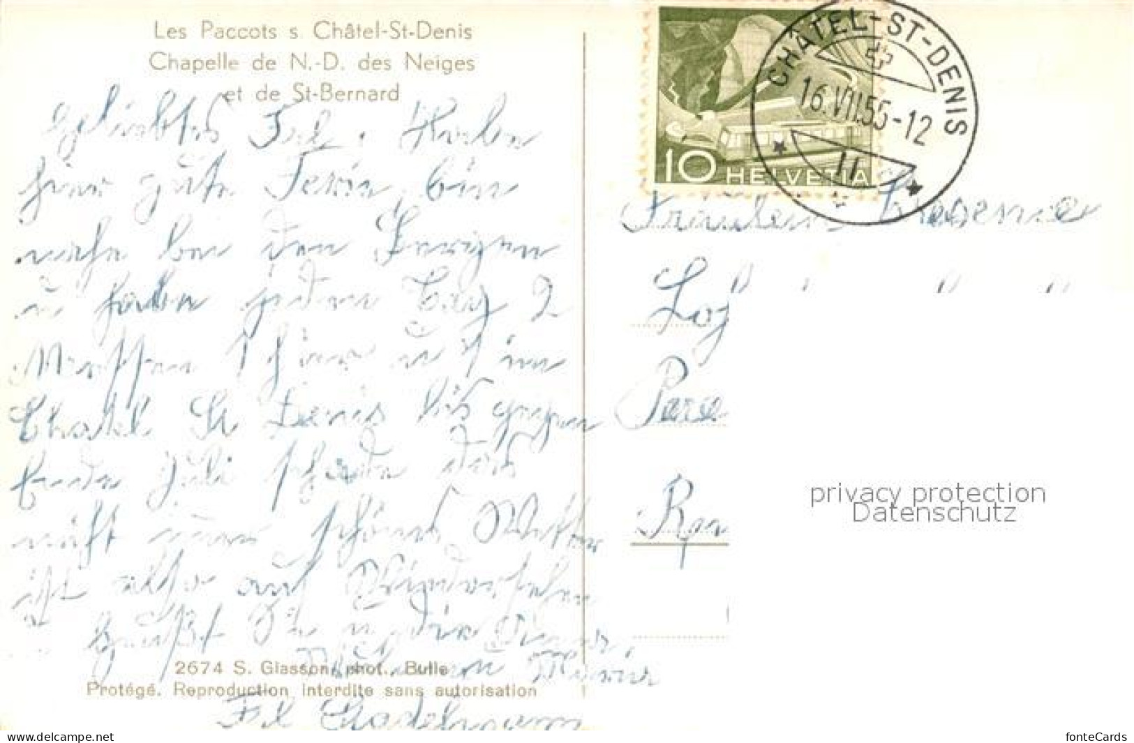 13191381 Chatel-St Denis Kapelle Notre Dames Des Neiges Chatel-St Denis - Other & Unclassified