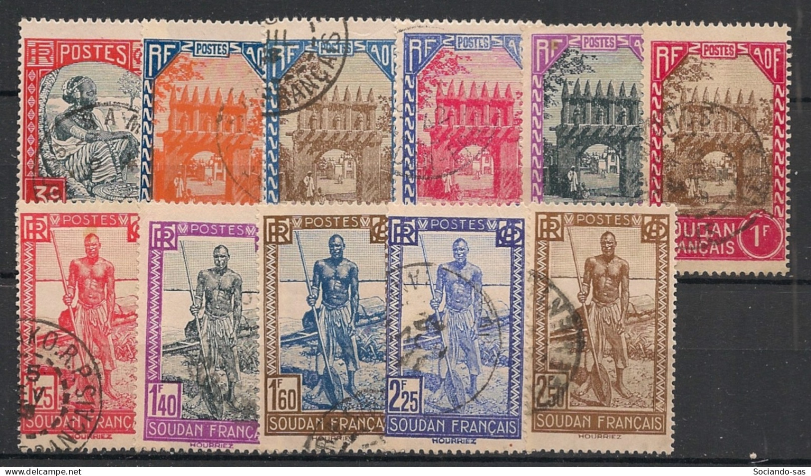 SOUDAN - 1939-40 - N°YT. 110 à 121 Sauf 112 - 11 Valeurs - Oblitéré / Used - Used Stamps
