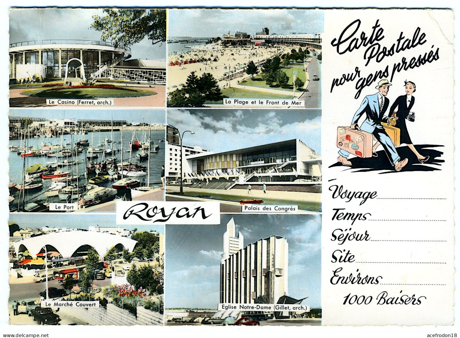 Royan - Le Casino - Palais Des Congrès - Le Marché Couvert - Royan