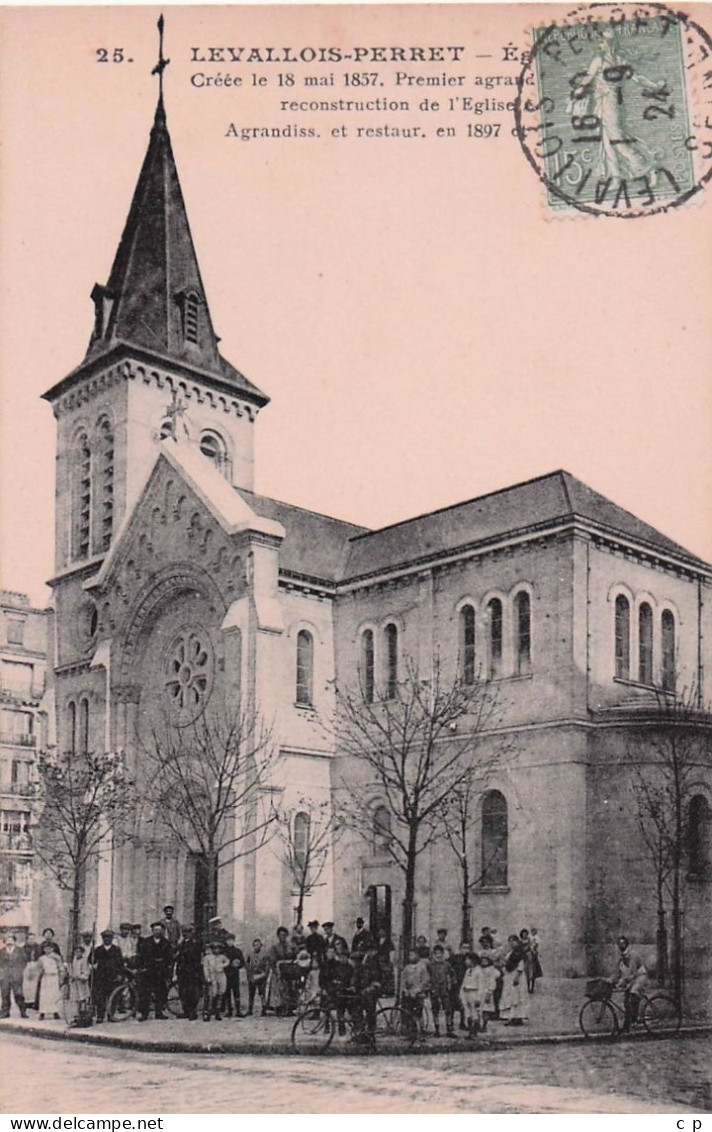 Levallois Perret  - Eglise - Créee Le 18 Mai 1857  - CPA °J - Levallois Perret