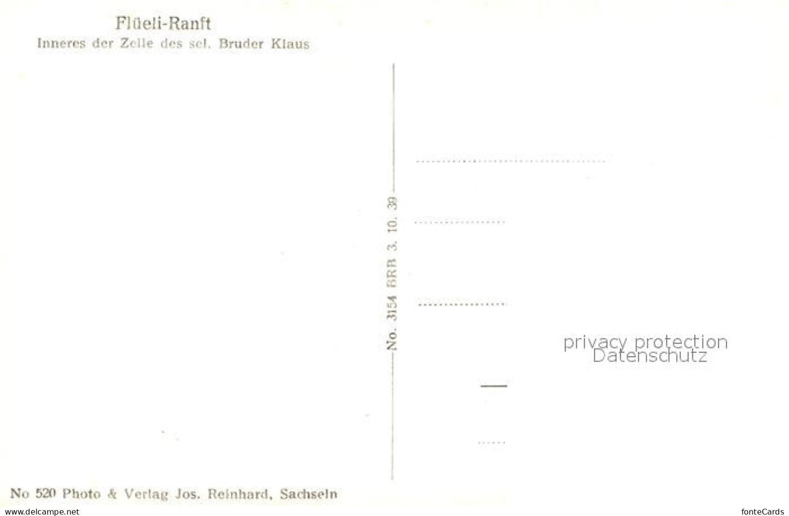 13191332 Flueeli-Ranft Inneres Der Zelle Des Seligen Bruder Klaus Flueeli-Ranft - Other & Unclassified