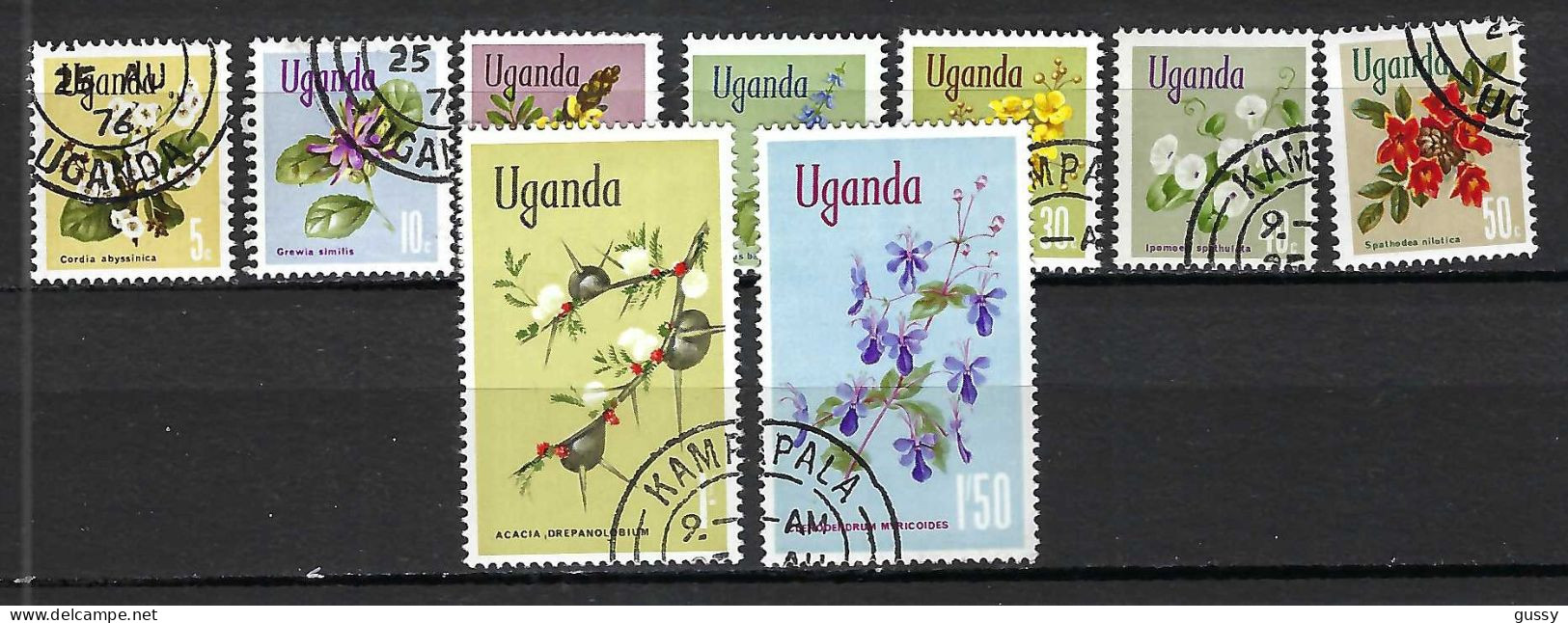 OUGANDA 1970: Lot D' Obl. "FLEURS" - Kenia (1963-...)