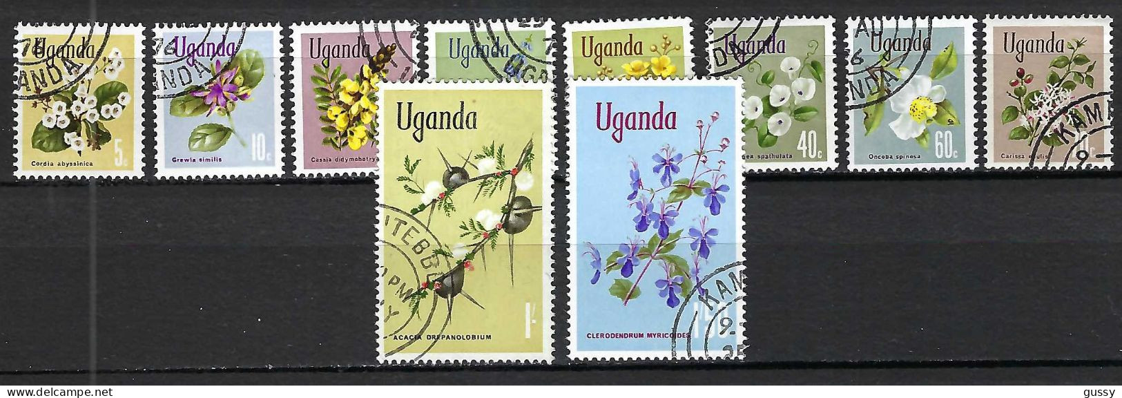 OUGANDA 1970: Lot D' Obl. "FLEURS" - Kenya (1963-...)