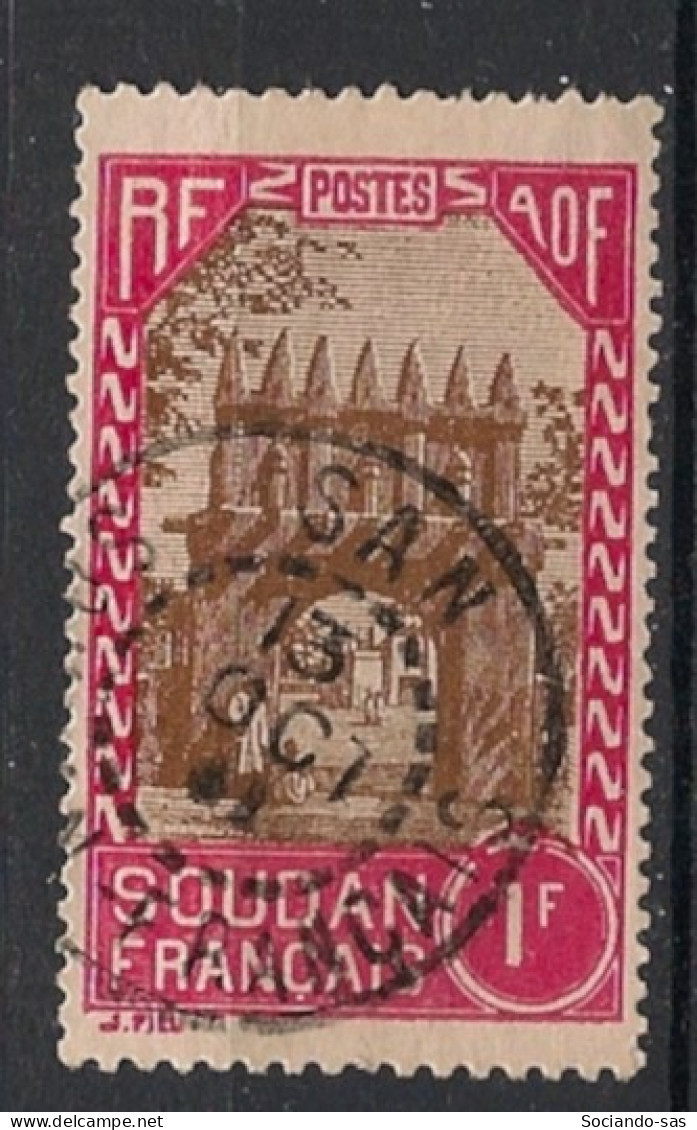 SOUDAN - 1939-40 - N°YT. 116 - Djenné 1f Rouge Et Brun - Oblitéré / Used - Gebraucht