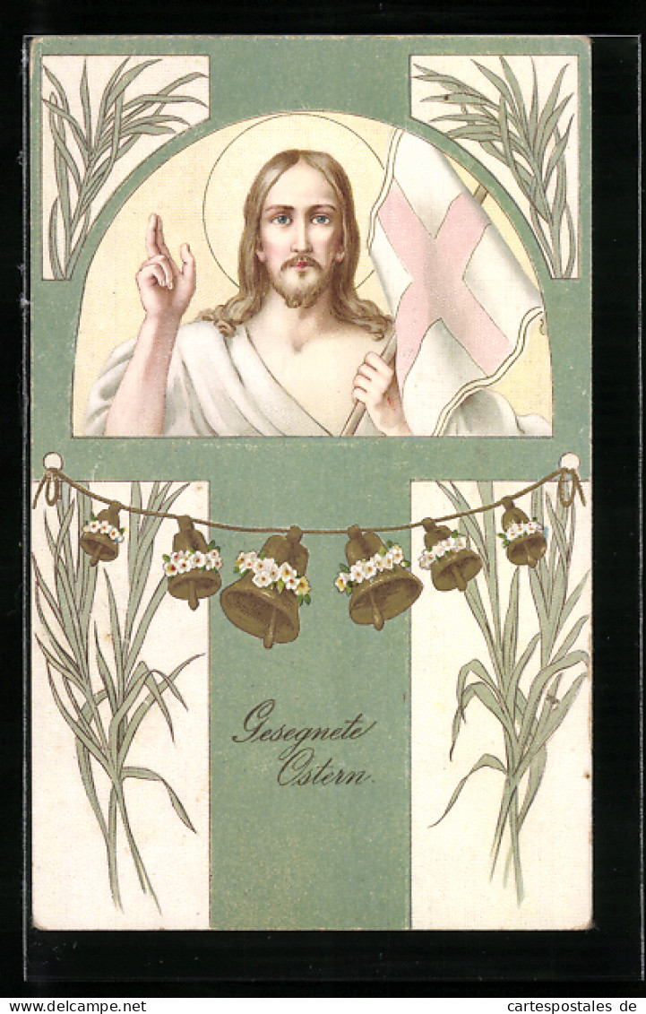 AK Fröhliche Ostern, Jesus Christus  - Pasqua